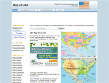 Tablet Screenshot of map-of-usa.co.uk